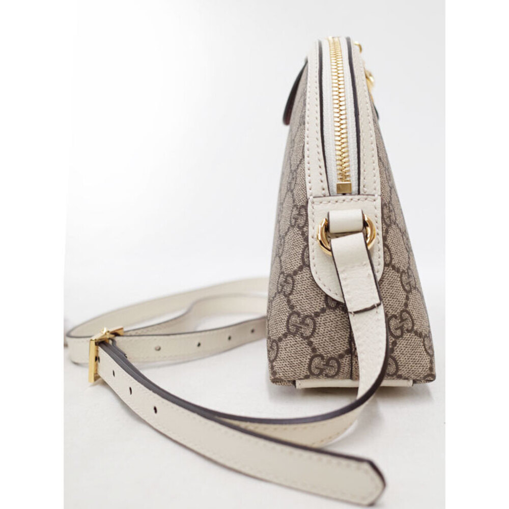 Gucci Ophidia Shoulder Bag Beige Ebony GG Supreme Canvas Brown - Picture 5 of 5